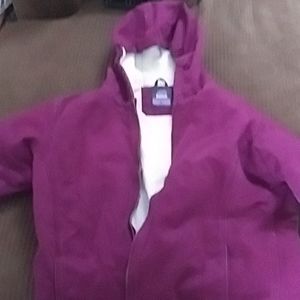 Berne winter coat size large purple